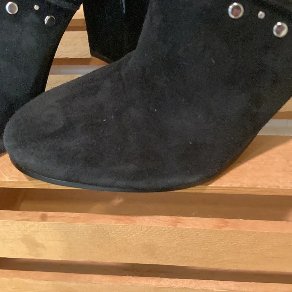 Sam Edelman Ankle Suede Studded Ankle Boots Size 7.5